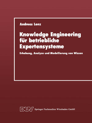 cover image of Knowledge Engineering für betriebliche Expertensysteme